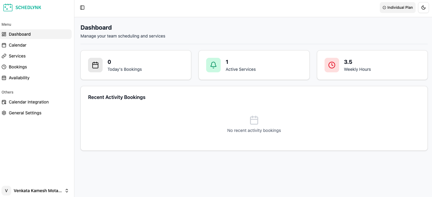SchedLynk Dashboard